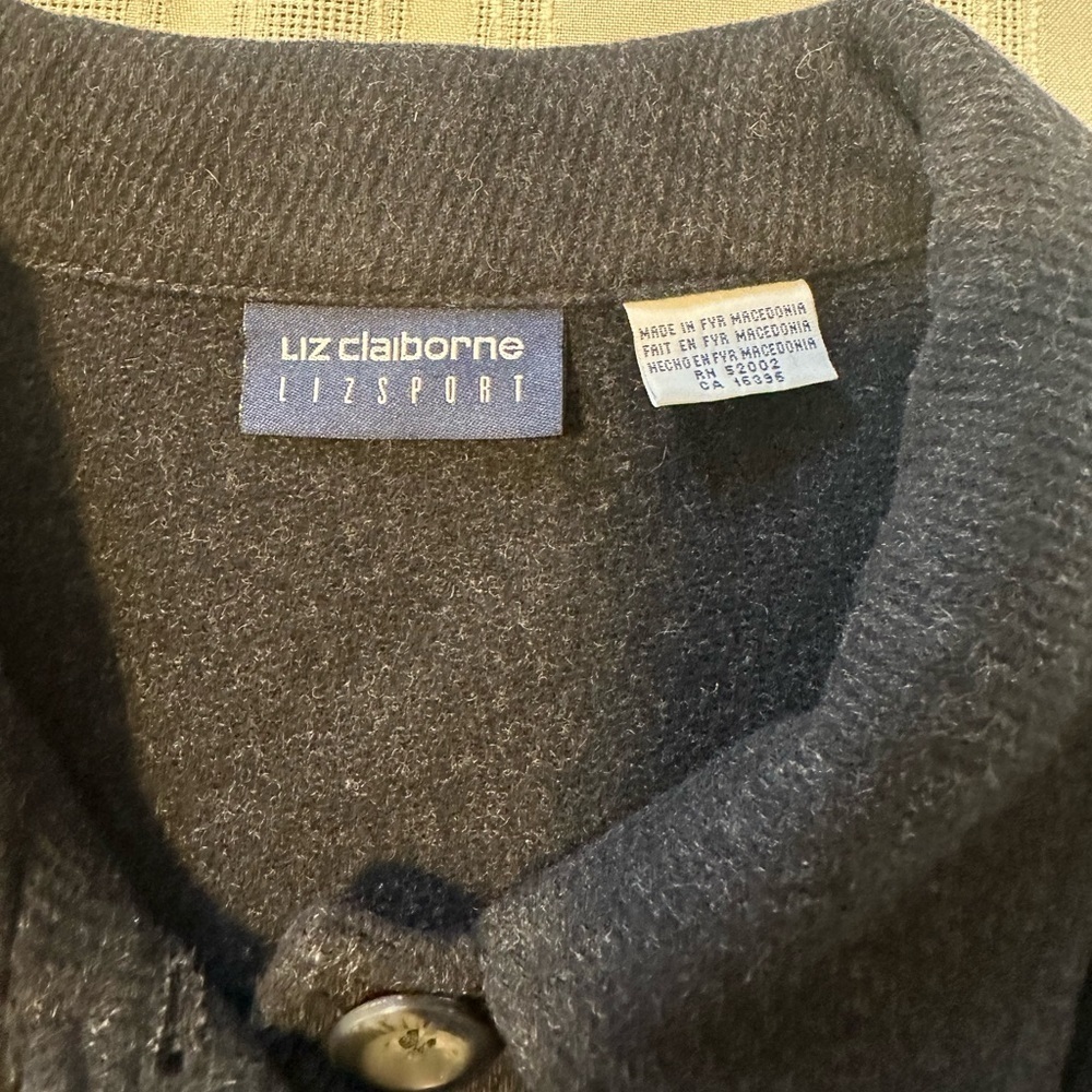 Liz Claiborne Black Utility Jacket - Picture 13 of 14